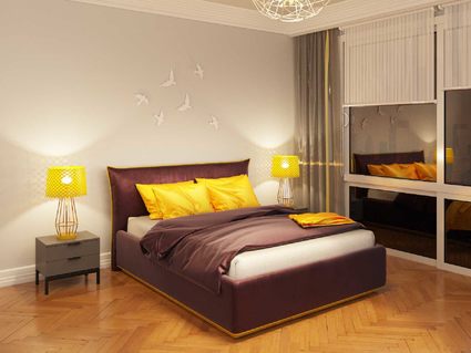 Кровать Nuvola Sicilia Next 103 (с основанием) 160х200