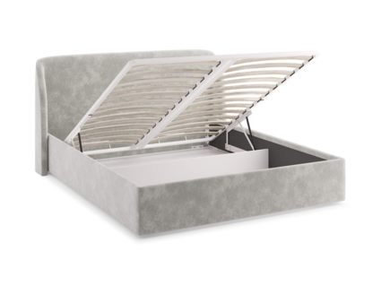 Кровать Сонум Nicole Рогожка Деним (с подъемным механизмом) 180х200