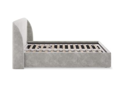 Кровать Сонум Nicole Микровелюр Светло-серый (с подъемным механизмом) 120х190
