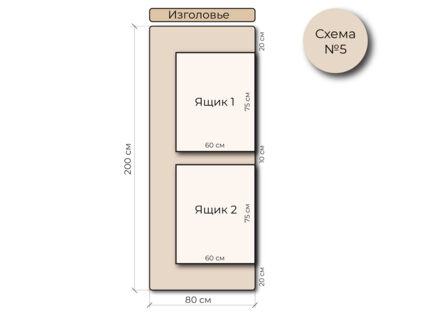 Кровать Mr.Mattress Site Box велюр Grey 160х195