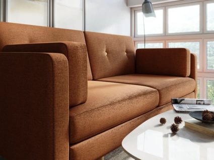 Диван Арско Ингвар М двухместный оранжевый