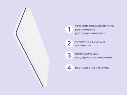 Матрас Базилик Бэби Мун 90х200