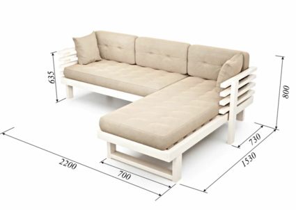 Диван Арско Стоун угловой трехместный бежевый