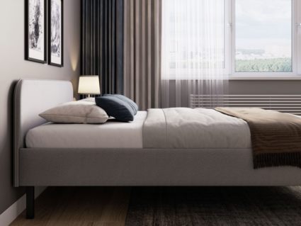 Кровать Сонум Hanna Багама серый 90х200