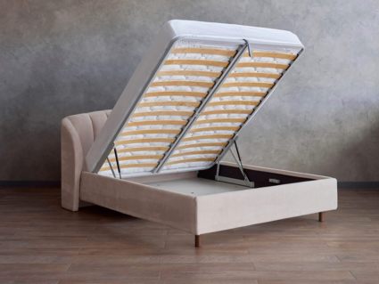 Кровать Сонум Valencia Кашемир Горчичный (с подъемным механизмом) 160х190