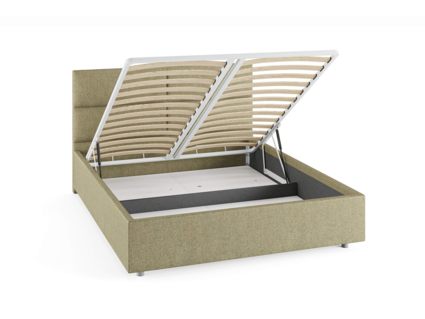 Кровать Сонум Omega Рогожка Мокко (с подъемным механизмом) 200х200