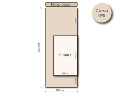 Кровать Mr.Mattress Site Box велюр Grey 160х195