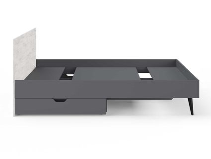 Кровать Сонум Ines Ясмунд + серый 90х200