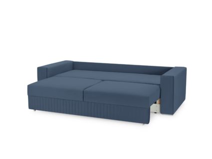 Диван Фиеста Мебель Тусон Лайт велюр Vivaldi 14 синий Длина 232 см