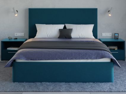 Кровать Lonax Фелиса велюр Dolly-8 (с основанием) 180х190