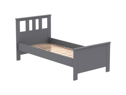 Кровать Гуд Лакк Сага серая 140х200