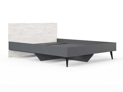Кровать Сонум Ines Ясмунд + серый 90х200