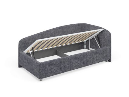 Кровать Сонум Paola Замша Горчица (с подъемным механизмом)