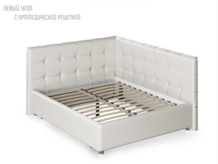 Кровать Nuvola Sabina угловая Velutto 26 90х190