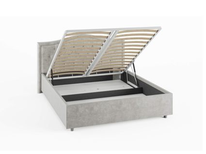 Кровать Сонум Ancona Кашемир Серый (с подъемным механизмом) 80х200