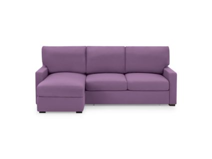 Диван Фиеста Мебель Непал с оттоманкой велюр Vivaldi 18 фиолетовый
