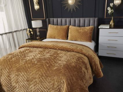 Покрывало Софи де Марко Фернанд (горчичное) 240х260