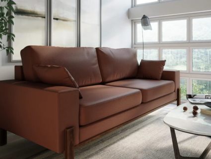 Диван Арско Хангель трехместный коричневый Длина 195 см