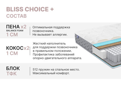 Матрас Димакс Bliss Choice + 90х200
