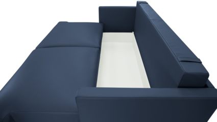 Диван Фиеста Мебель Ибица велюр Vivaldi 14 синий Длина 215 см