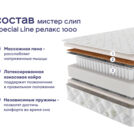 Кровать Димакс Джеффер с п/м + матрас Мистер Слип Special Line Релакс 1000 140х200